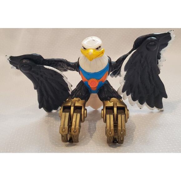 Vintage 2001 Swoop the Eagle Rescue Heroes Expandable Wings Retractable Claws - Picture 5 of 10